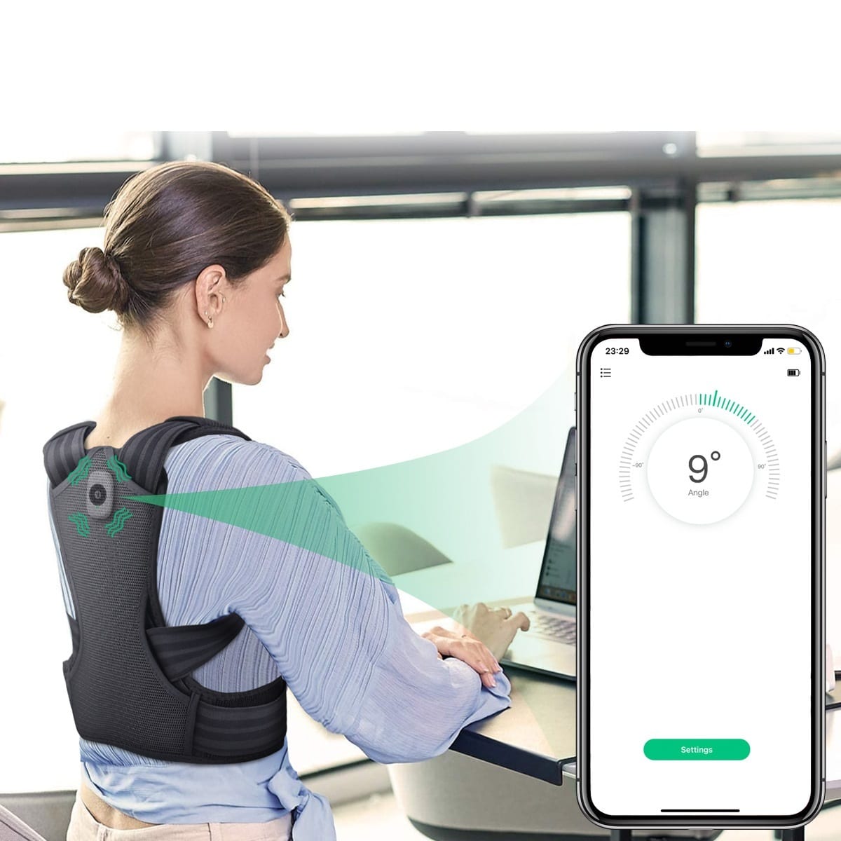 Smart Posture Corrector With Mobile App