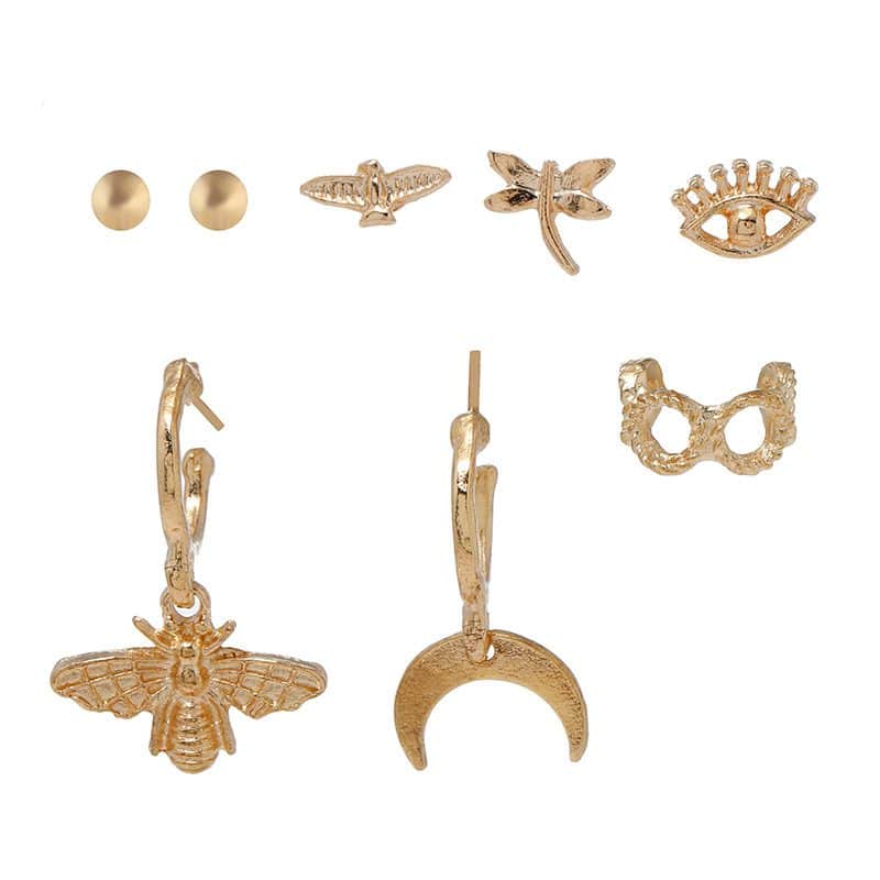 Insect Hoop Earrings Jewelry