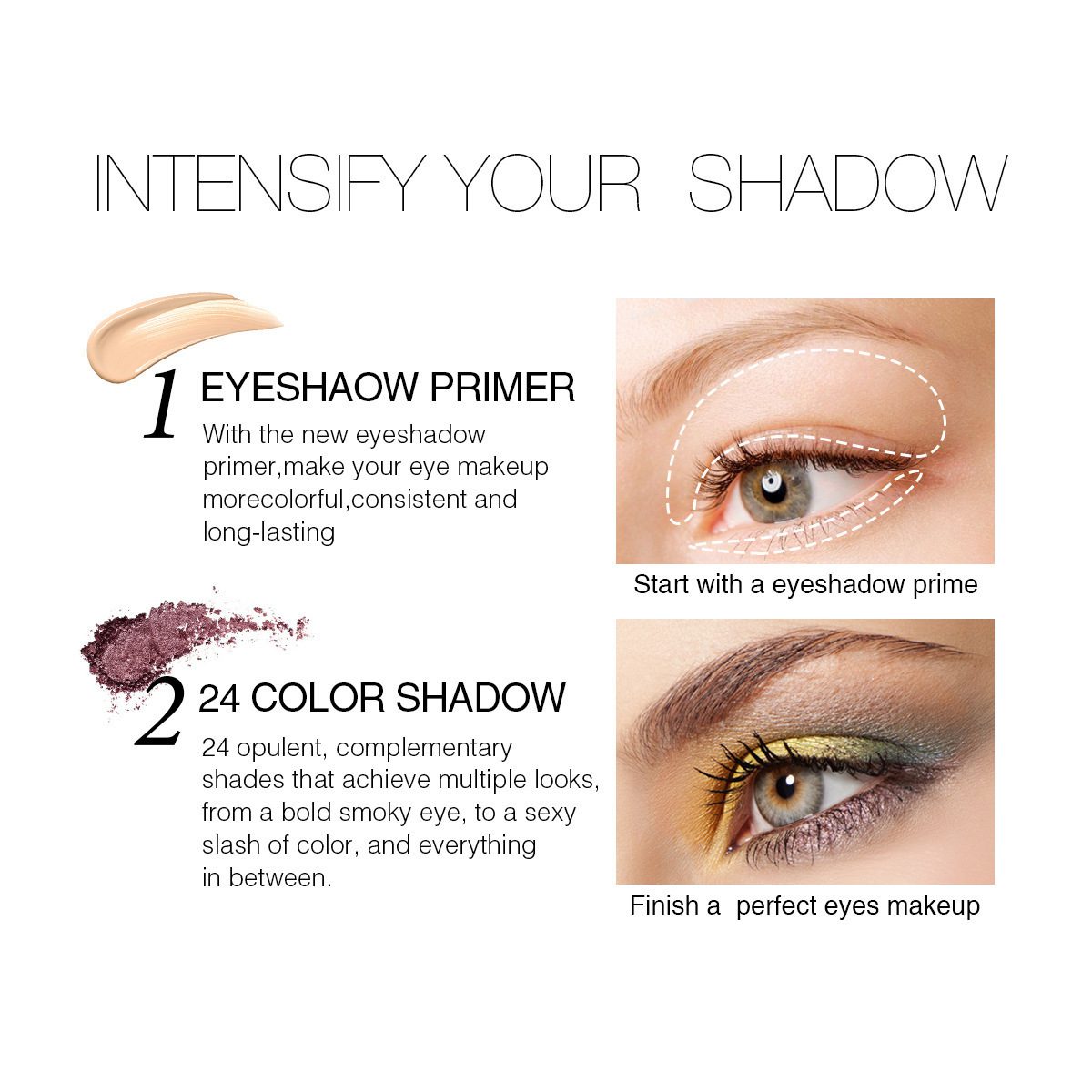 24-color primer matte pearl eye shadow