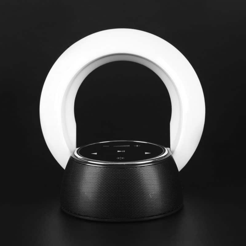 Creative Bluetooth Subwoofer Stereo Speaker LED Desk Lamp Stepless Dimming Folding Touch Atmosphere Night Light