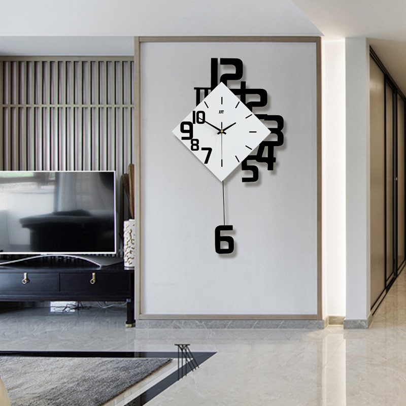 Personalized Digital Clock Fashion Wall Clock Wooden Creative Decorative Wall Watch