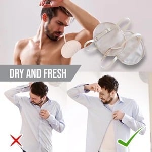 Sweat-absorbent deodorant pad