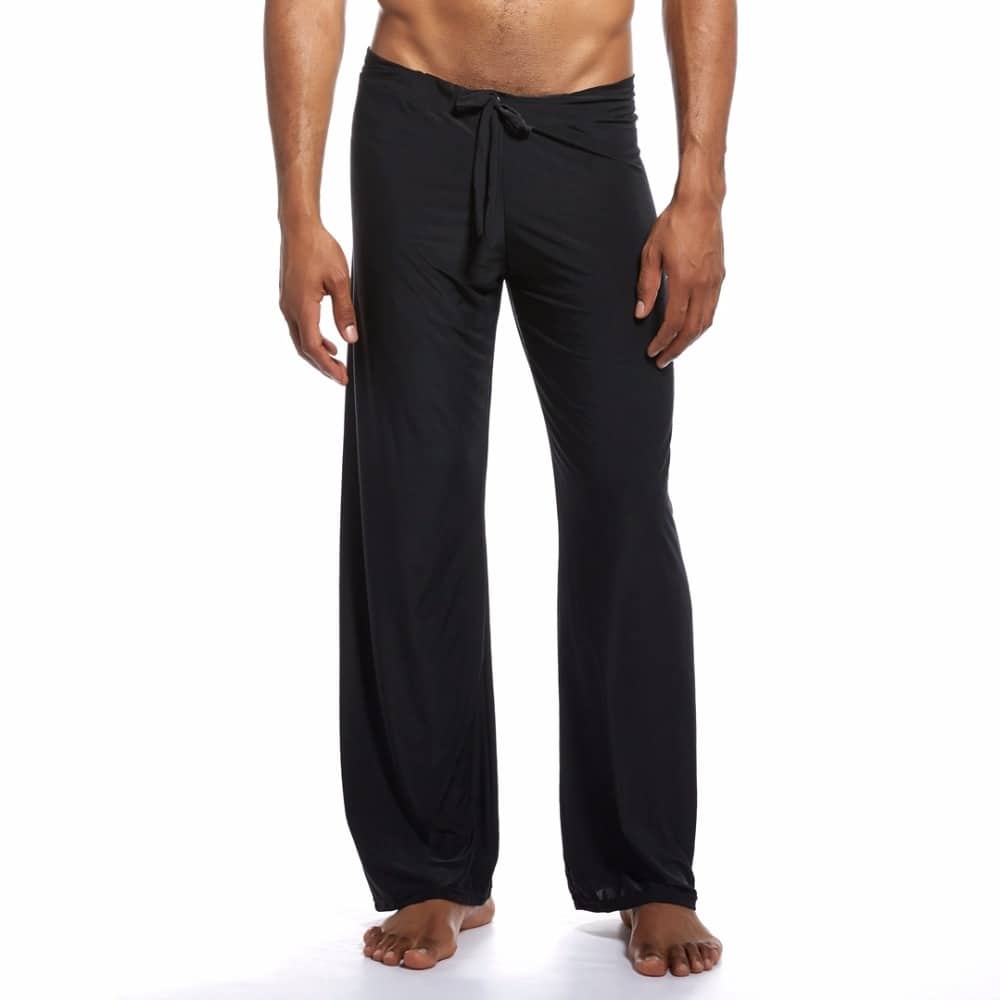 Home trousers silky loose home trousers