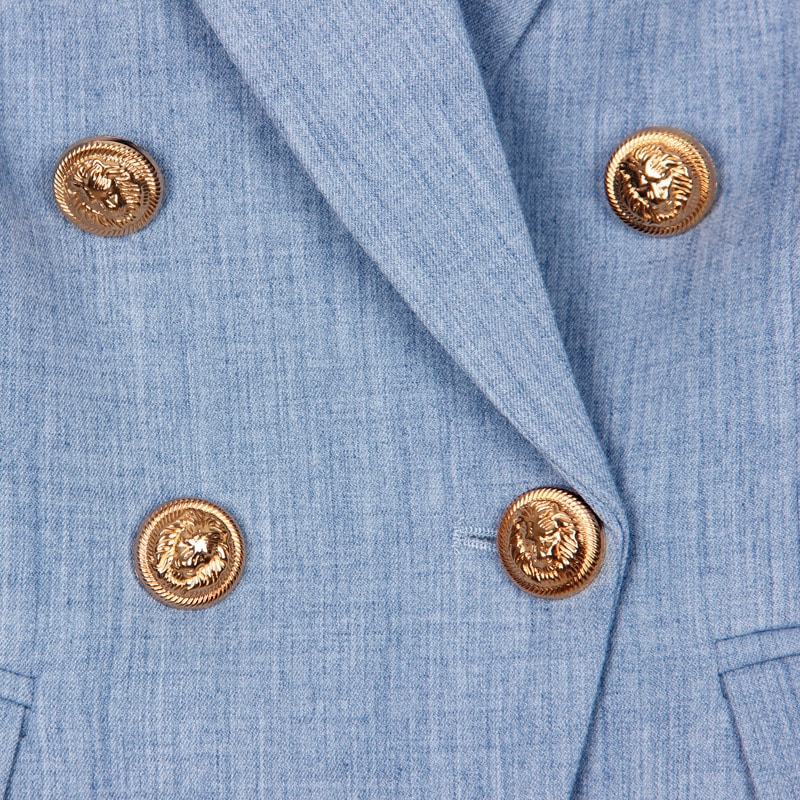 Button temperament women's blazer