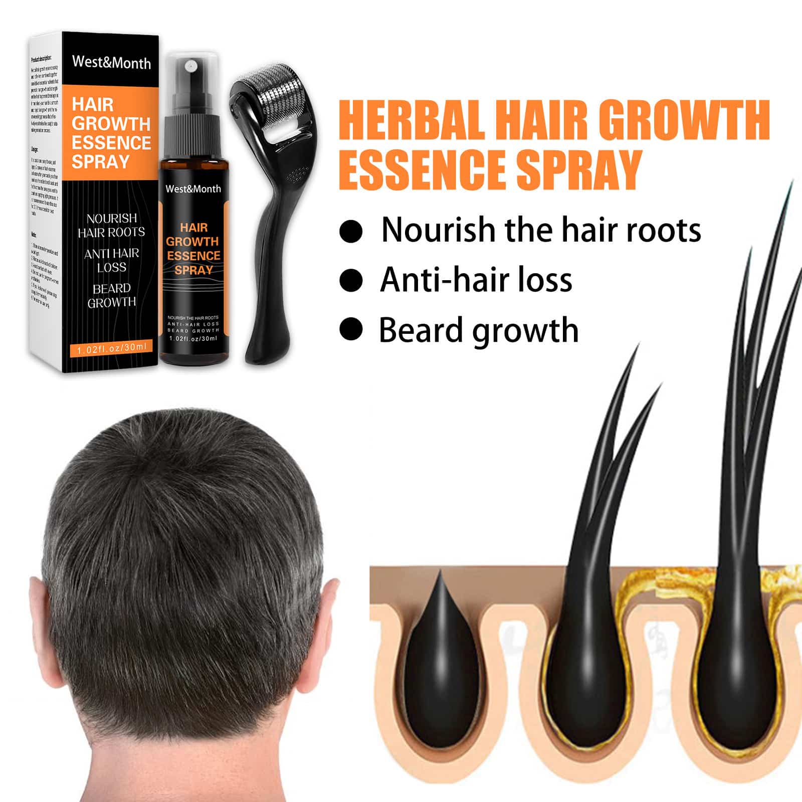 Hair Growth Spray Anti-hair Nourishing Growth Liquid