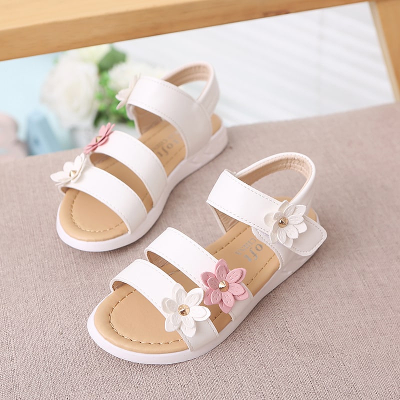 Children's Sandals Flower Princess Shoes Roman Shoes Baby Shoes
