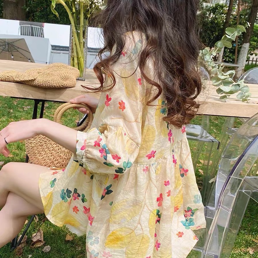 New Style Printed Baby Shirt Blouse Women Korean Version