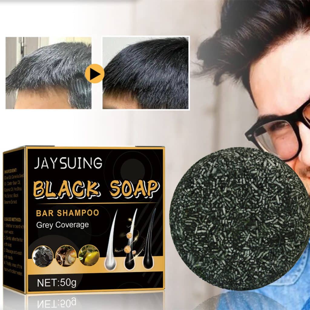 Black Thick Hair Care Cleansing Scalp Supple Hair Hair Fixation Shampoo Soap