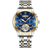 Stainless Steel Men's Tourbillon Quartz Watch