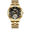 Stainless Steel Men's Tourbillon Quartz Watch