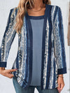 Women's Hollow-out Sleeves Cotton And Linen Buckle-free Cardigan Coat