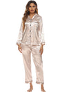 Pajamas Women's Long Sleeve Sleepwear Soft Button Loungewear Pjs Set Nightwear