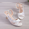 Summer New High Heel Sandals Stiletto Heel Rhinestone Buckle Sandals Fashion Sexy High Heels